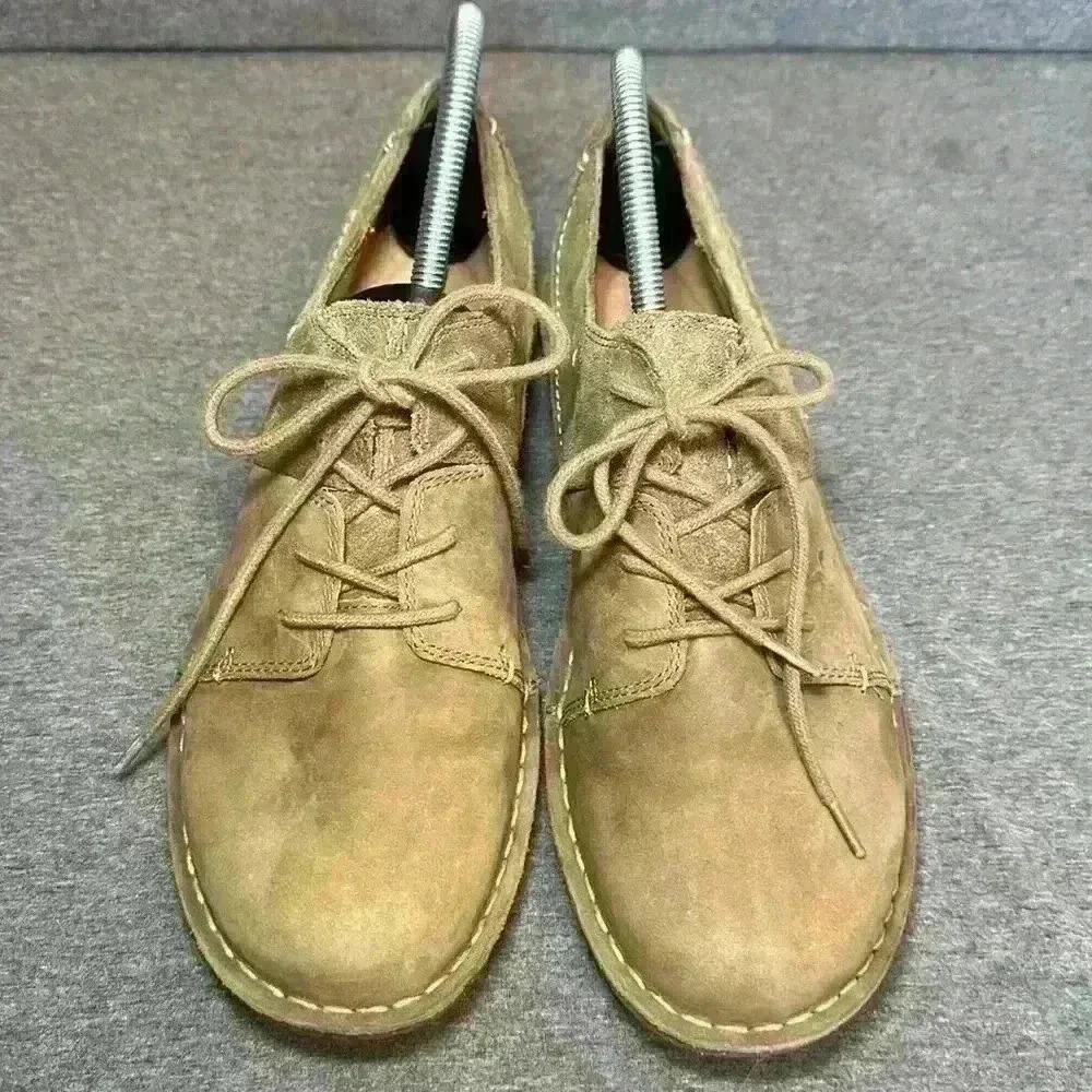 Clarks Collection Womens Brown Leather Suede Low Lace Up Oxford Shoes Size 9.5 - Picture 3 of 12